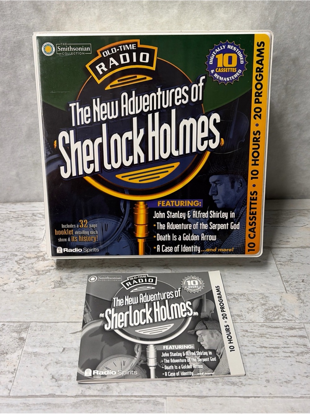 Old Time Radio Set THE NEW ADVENTURES OF SHERLOCK HOLMES 10 cassettes, 10 hours